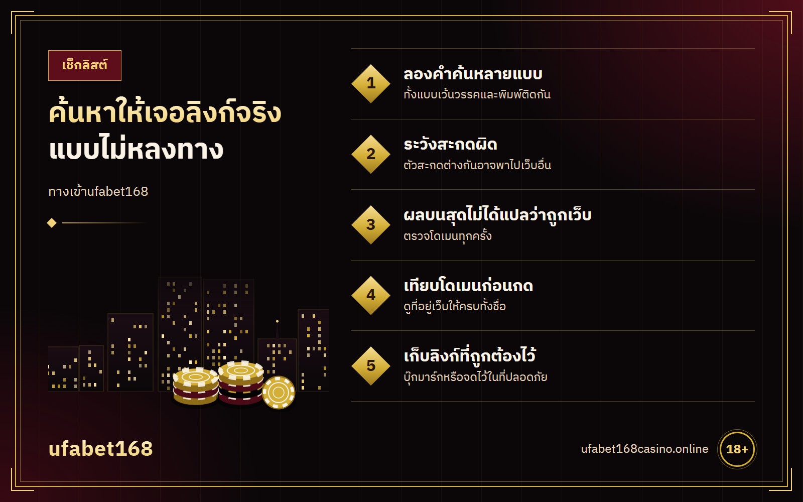 ทางเข้าufabet168 เช็กลิสต์ 5 วิธีค้นหา ลองคำค้นหลายแบบ ดูผลที่ไม่ใช่โฆษณา อ่านที่อยู่ก่อนกด เทียบกับปุ่มบนเว็บ และบันทึกไว้